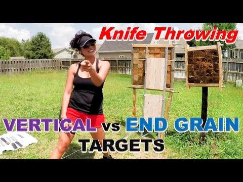 diy end grain axe throwing target